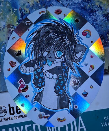 Personal traditional badge of my sona, Salem